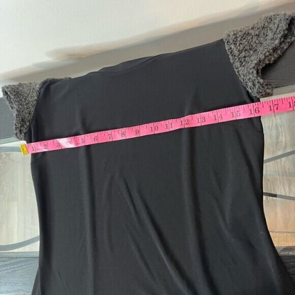 Joseph Ribkoff Women’s Size 6 Boucle Sequined Bow Sheath Dress Black Grey Beaded - Picture 10 of 15